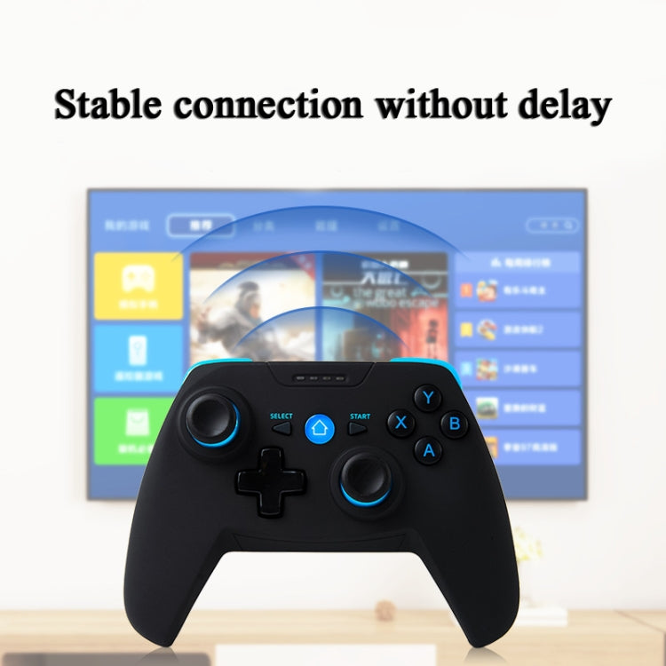 CX-X1  2.4GHz + Bluetooth 4.0 Wireless Game Controller Handle For Android / iOS / PC / PS3 Handle + Bracket (Blue) - Gamepads by PMC TechLife | Online Shopping South Africa | PMC TechLife
