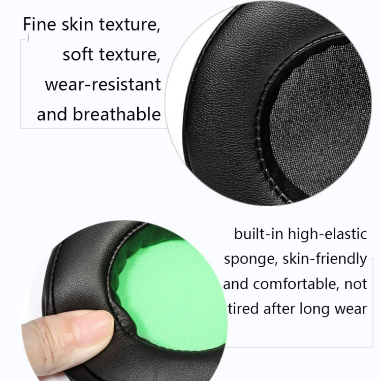 2 PCS Headset Sponge Case For Razer BlackShark V2/V2X/V2SE, Colour: Ellipse(Black Gel) - Earmuff & Pad by PMC TechLife | Online Shopping South Africa | PMC TechLife