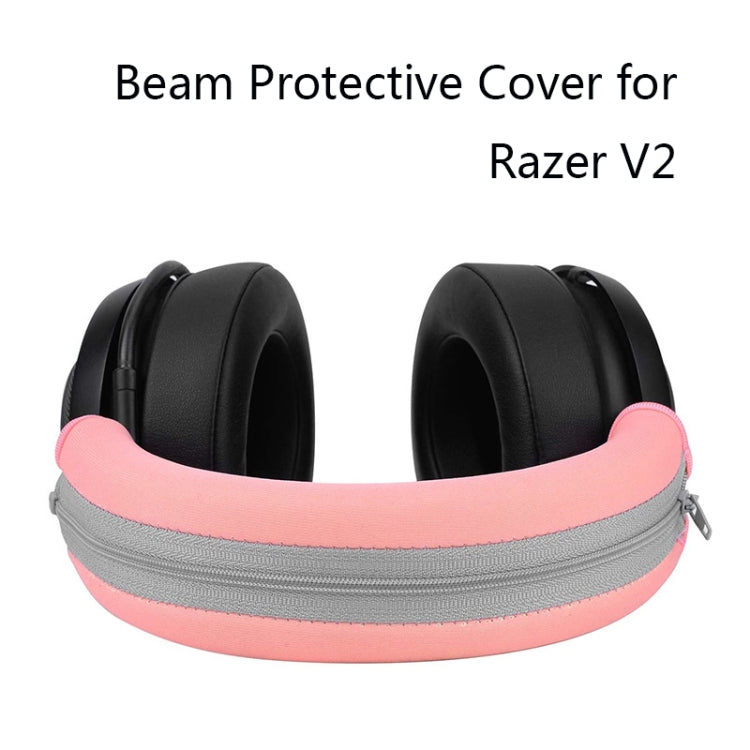 2 PCS Headset Sponge Case For Razer BlackShark V2/V2X/V2SE, Colour: Ellipse Lambskin(Gray Paper Grary Net) - Earmuff & Pad by PMC Jewellery | Online Shopping South Africa | PMC Jewellery