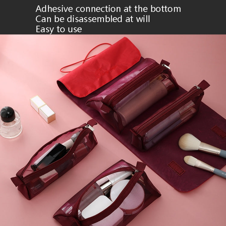 4 In 1 Multi-Function Cosmetics Storage Bag Removable Large Capacity Travel Convenient Cosmetic Bag Wash Bag, Colour: Black - Storage Boxes by PMC Jewellery | Online Shopping South Africa | PMC Jewellery