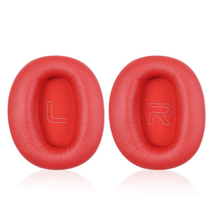 1 Pair Protein Skin Leather Headest Sponge Earmuffs For Edifier W820BT / W808BT / K815 / K815PG1 / H840 / K800 / K830(Red) - Earmuff & Pad by PMC Jewellery | Online Shopping South Africa | PMC Jewellery