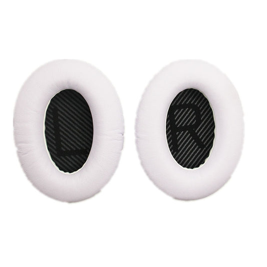 2 PCS Headset Sponge Cover For BOSE QC15 / QC3 / QC2 / QC25 / AE2 / AE2i(White  + Black LR) - Earmuff & Pad by PMC Jewellery | Online Shopping South Africa | PMC Jewellery