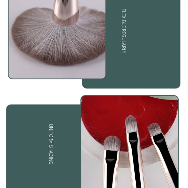 Soft Wooden Handle Makeup Brush Beauty Tools, Specification: With Brush Bucket - Makeup Brushes by PMC Jewellery | Online Shopping South Africa | PMC Jewellery