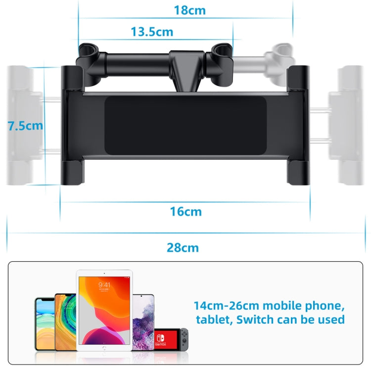 Car Seat Telescopic Bracket Car Rear Pillow Mobile Phone Bracket, Colour: 06 Upgrade Version Red - free shipping - PMC TechLife - Order now!