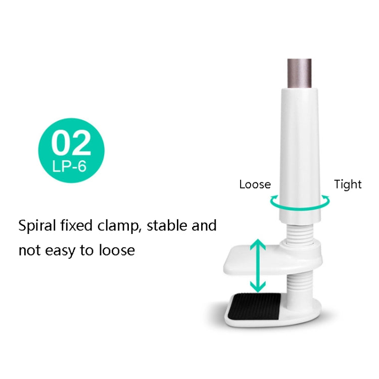 LP-6 Tablet Mobile Phone Lazy Bracket Detachable Bed Bracket, Style: Three-stage (Golden) - Lazy Bracket by PMC TechLife | Online Shopping South Africa | PMC TechLife
