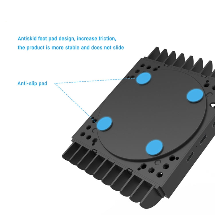 JYS X133 Multi-Function Cooling Base + Game Disc Storage For XBOXSeries X Host(Black) - Holder by JYS | Online Shopping South Africa | PMC TechLife