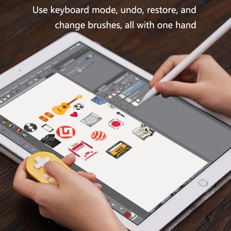 8Bitdo Zero2 Wireless Bluetooth Mini Handle For Switch / Windows / Android / MacOS / Steam / Respeberr(Yellow) - Gamepads by 8Bitdo | Online Shopping South Africa | PMC TechLife