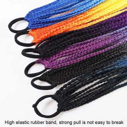 FQXBMW Colorful Braid Hair Band Wigs Corn Silk Colorful Dreadlocks Ponytail, Color: 1 - Wigs by PMC Jewellery | Online Shopping South Africa | PMC Jewellery