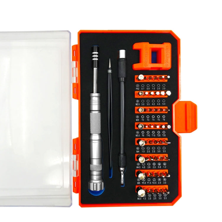Obadun 9802B 52 in 1 Aluminum Alloy Handle Hardware Tool Screwdriver Set Home Precision Screwdriver Mobile Phone Disassembly Tool(Orange Box) - free shipping - PMC TechLife - Order now!