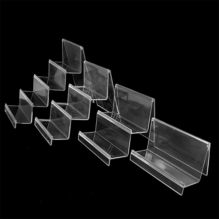 10 PCS Thickened Transparent Wallet Holder Plastic Phone Mask Display Stand Counter Display Stand,Specification: No. 3 1 Layer - Desktop Holder by PMC TechLife | Online Shopping South Africa | PMC TechLife