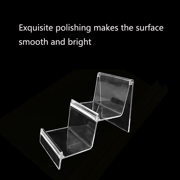 10 PCS Thickened Transparent Wallet Holder Plastic Phone Mask Display Stand Counter Display Stand,Specification: No. 3 1 Layer - Desktop Holder by PMC TechLife | Online Shopping South Africa | PMC TechLife