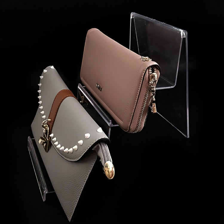 10 PCS Thickened Transparent Wallet Holder Plastic Phone Mask Display Stand Counter Display Stand,Specification: No. 3 2 Layer - Desktop Holder by PMC TechLife | Online Shopping South Africa | PMC TechLife