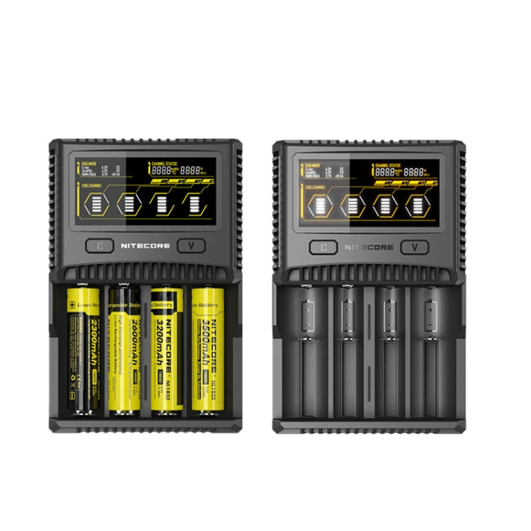 NITECORE 4-Slot Smart LCD Fast Charger, Model: SC4(US Plug) - free shipping - PMC TechLife - Order now!
