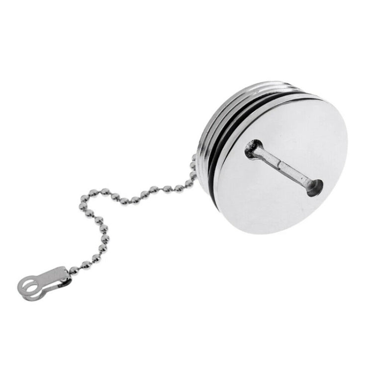 Stainless Steel Boat Deck Fill Filler Replacement Cap + Chain Boat Replacement Accessories - Boats Accessories by PMC TechLife | Online Shopping South Africa | PMC TechLife
