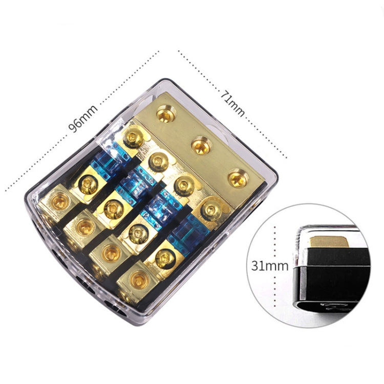 Car Audio Modification Fuse Holder Fuse Liner Fuse Splitter, Specification: 1 In 4 Out - free shipping - PMC TechLife - Order now!