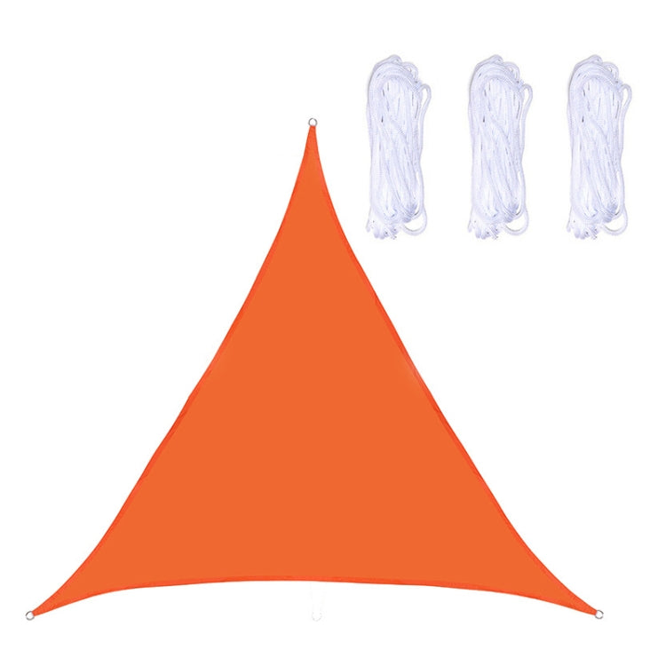 Triangle Outdoor Garden Sunshade Sail Waterproof Anti-UV Canopy, Size: 4m x 4m x 4m(Orange) - Tents & Accessories by PMC Jewellery | Online Shopping South Africa | PMC Jewellery