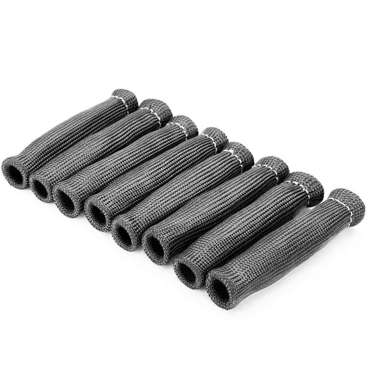 8 PCS / Set High-Temperature Car Spark Plug Protective Cover Spark Plug Heat Shield(Black) - Sound & Heat Insulation Cotton by PMC TechLife | Online Shopping South Africa | PMC TechLife