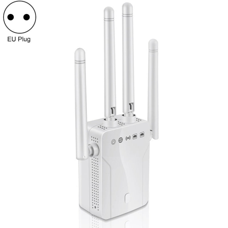 M-95B 300M Repeater WiFi Booster Wireless Signal Expansion Amplifier(White - EU Plug) - Broadband Amplifiers by PMC Jewellery | Online Shopping South Africa | PMC Jewellery