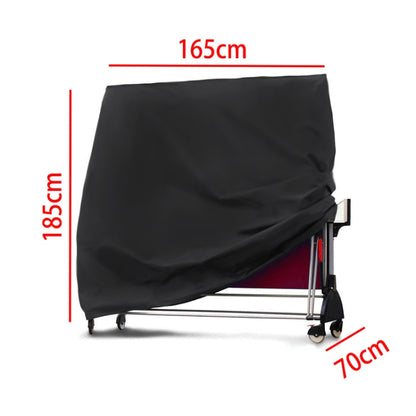 Outdoor Waterproof And Dustproof Table Tennis Table Cover, Size: 165x70x185cm(Black Outside Silver Inside) - Dust Covers by PMC Jewellery | Online Shopping South Africa | PMC Jewellery