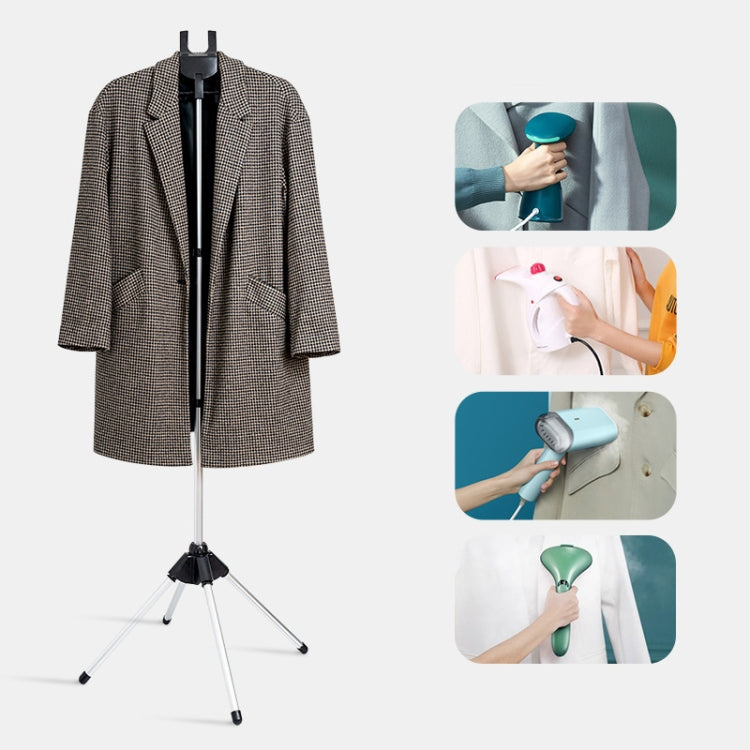 1.6m 3 in 1 Hanging Ironing Bracket Hanger Telescopic Metal Rod Mount(Black Hanger) - Garment Steamer by PMC TechLife | Online Shopping South Africa | PMC TechLife