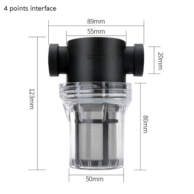 Water Pipe Front Plastic Filter Garden Irrigation Water Purifier, Specification: 4 Points Interface 40 Mesh - free shipping - PMC TechLife - Order now!