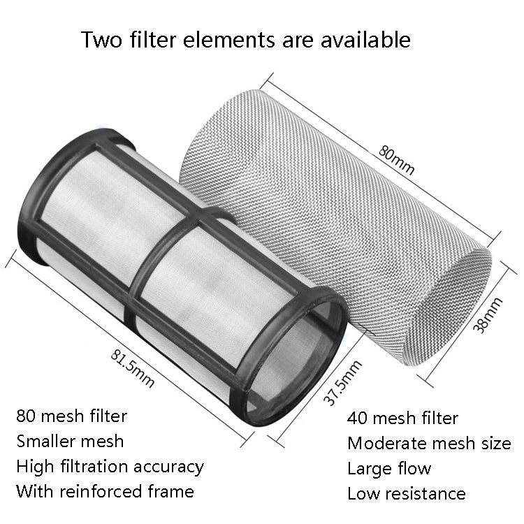 Water Pipe Front Plastic Filter Garden Irrigation Water Purifier, Specification: 4 Points Interface 40 Mesh - free shipping - PMC TechLife - Order now!
