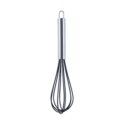 Silicone Egg Beater Home Egg Mixer Kitchen Gadgets Cream Baking Tools, Colour: 10 inch Black - Stirrer & Squeezer by PMC Jewellery | Online Shopping South Africa | PMC Jewellery