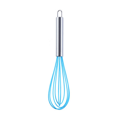 Silicone Egg Beater Home Egg Mixer Kitchen Gadgets Cream Baking Tools, Colour: 8 inch Blue - Stirrer & Squeezer by PMC Jewellery | Online Shopping South Africa | PMC Jewellery