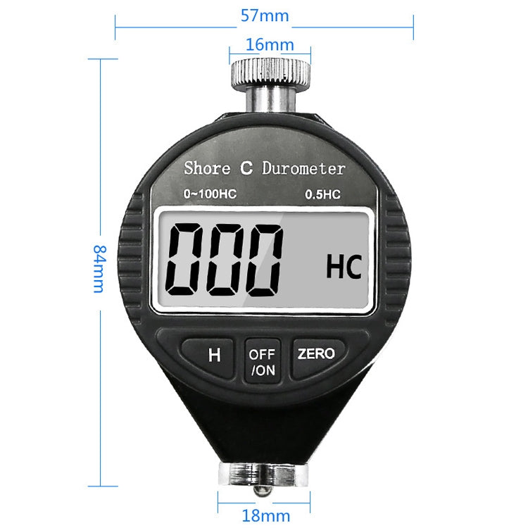 Electronic Digital Display Hard Meter Plastic Rubber Silicone Tire Hardness Meter, Model: 0-100HA A - Measuring Tools by PMC TechLife | Online Shopping South Africa | PMC TechLife | Buy Now Pay Later Mobicred