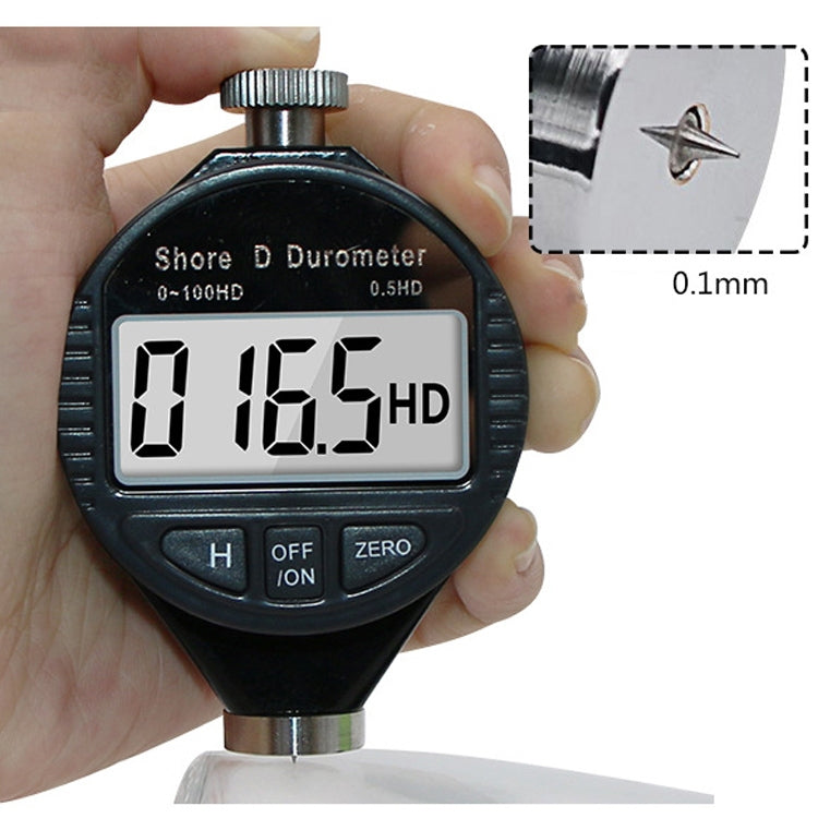 Electronic Digital Display Hard Meter Plastic Rubber Silicone Tire Hardness Meter, Model: 0-100HD D - Measuring Tools by PMC TechLife | Online Shopping South Africa | PMC TechLife