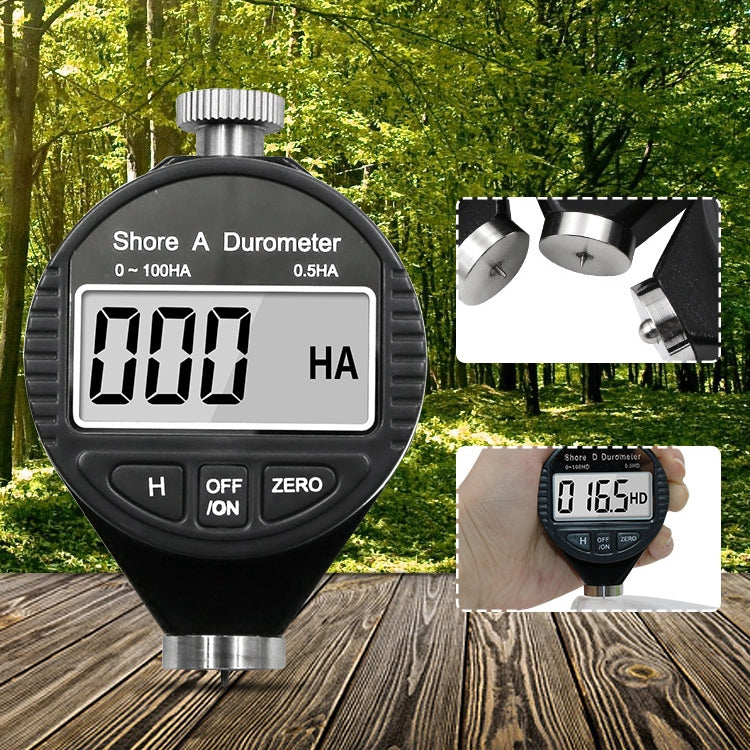 Electronic Digital Display Hard Meter Plastic Rubber Silicone Tire Hardness Meter, Model: 0-100HD D - Measuring Tools by PMC TechLife | Online Shopping South Africa | PMC TechLife