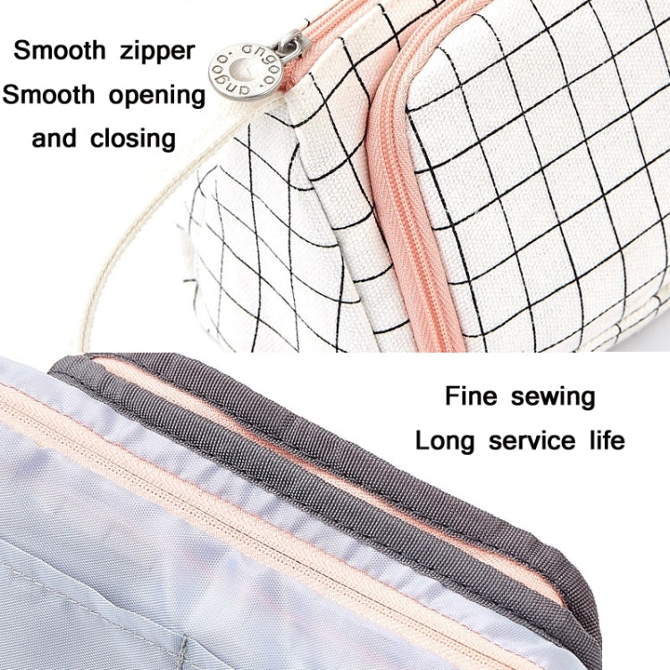 Angoo Large Capacity Pencil Case Cute Canvas Stationery Bag, Color: Daisy - Pen Holder by Angoo | Online Shopping South Africa | PMC TechLife | Buy Now Pay Later Mobicred