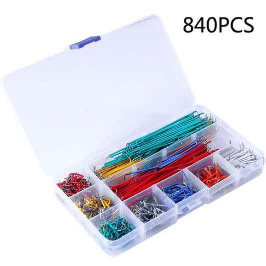 840 PCS 14 Lengths Jumper Wire U Shape Solderless Breadboard Jumper Wire Kit - Breadboard / Amplifier Board by PMC Jewellery | Online Shopping South Africa | PMC Jewellery