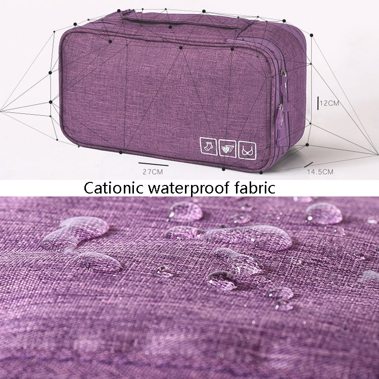Travel Waterproof Storage Bag Underwear Storage Finishing Bag(Violet) - Storage Bags by PMC Jewellery | Online Shopping South Africa | PMC Jewellery