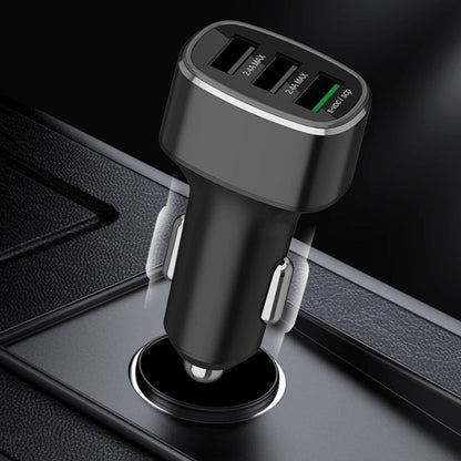 Three USB Ports Car Fast Charging Charger For Huawei/For OPPO/VIVO/OnePlus And Other Flash Charging, Model: GT780 Black - Car Charger by PMC Jewellery | Online Shopping South Africa | PMC Jewellery