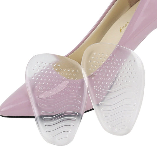 5 Pairs Anti-Slip Sole Pads For High Heels Gel Crystal Comfortable Half Pads, Colour: Transparent - Shoes Care by PMC Jewellery | Online Shopping South Africa | PMC Jewellery