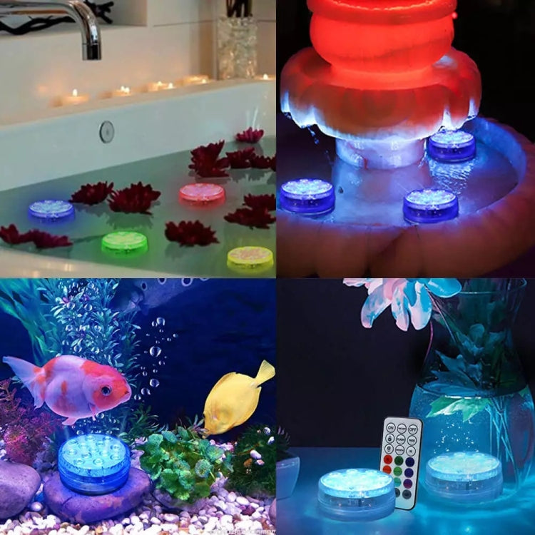 LED Remote Control Diving Light Pool Waterproof Underwater Lamp, Spec: 7cm 13 LEDs+IR 28-key Remote Control(1 PC + 1 Remote Control) - Underwater Lights by PMC Jewellery | Online Shopping South Africa | PMC Jewellery