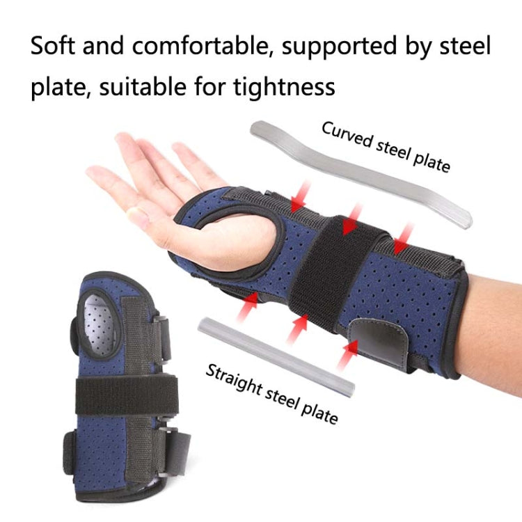 016 Wrist Joint Fixation Belt Sports Joint Dislocation Sprained Bone Fracture Rehabilitation Fixed Splint Guard, Specification: Left Hand(Blue) - Corrector by PMC Jewellery | Online Shopping South Africa | PMC Jewellery