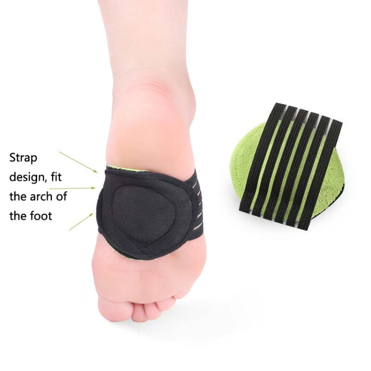 Plantar Fascia Heel Pad Arch Support Insole Heel Pain Relief And Shock Absorption Orthosis, Size: Free Size(Green Black) - Shoes Care by PMC Jewellery | Online Shopping South Africa | PMC Jewellery