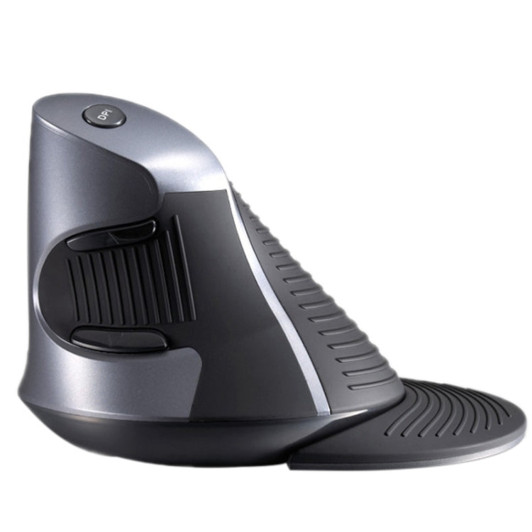 DELUX M618 6-Keys Vertical Snail Ergonomic Wireless Mouse(Black) - Wireless Mice by DELUX | Online Shopping South Africa | PMC Jewellery