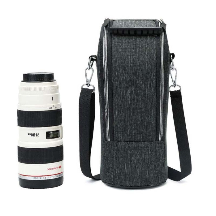 DULUDA 302 Breathable Waterproof And Shockproof Telephoto Camera Lens Bag(Gray Black) - Lens Bag by DULUDA | Online Shopping South Africa | PMC Jewellery