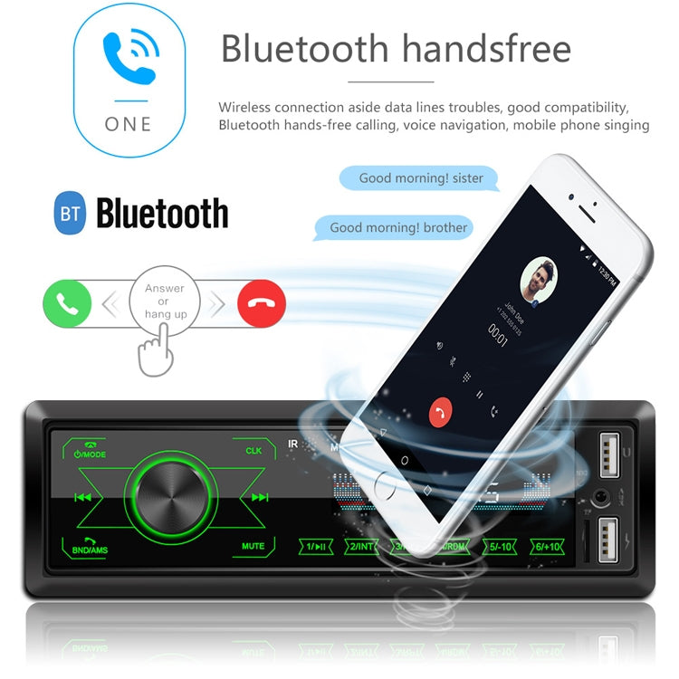 A2818 Car Bluetooth Speakerphone Car MP3 Player Function Touch Double U Disk Colorful Lights Radio, Specification: Standard - Car MP3 & MP4 & MP5 by PMC Jewellery | Online Shopping South Africa | PMC Jewellery