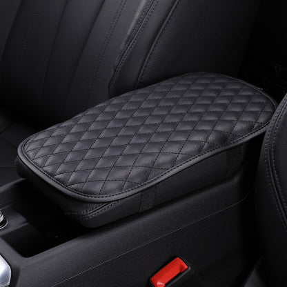 Leather Car Universal Central Armrests Pad Anti-Slip Armrest Box Mat(Black) - Seat Accessories by PMC Jewellery | Online Shopping South Africa | PMC Jewellery