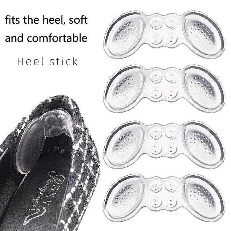 5 Pairs Soft And Abrasion-Resistant GEL Heel Stickers High-Heeled Laces Sticky Invisible Transparent Anti-Drop Heel Stickers(Thick Section-Transparent) - Shoes Care by PMC Jewellery | Online Shopping South Africa | PMC Jewellery