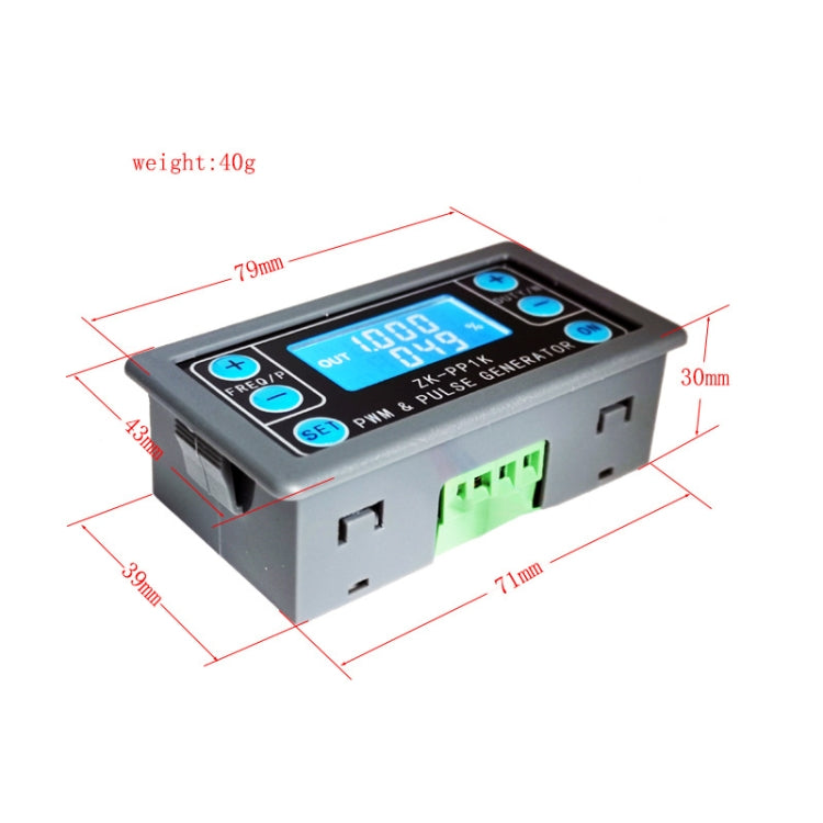 ZK-PP1K PWM Signal Generator 1Hz-150KHz PWM Pulse Frequency Duty Cycle Adjustable Square Wave Generator - Other Accessories by PMC TechLife | Online Shopping South Africa | PMC TechLife