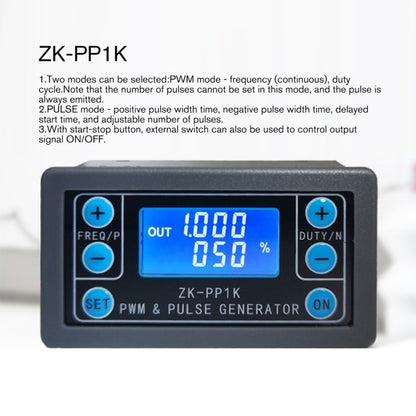 ZK-PP1K PWM Signal Generator 1Hz-150KHz PWM Pulse Frequency Duty Cycle Adjustable Square Wave Generator - Other Accessories by PMC Jewellery | Online Shopping South Africa | PMC Jewellery