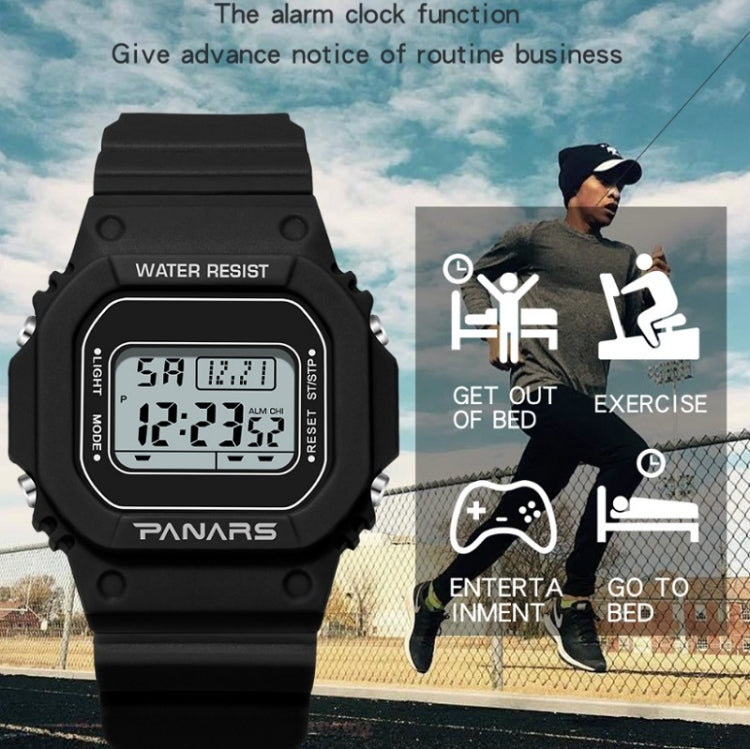 SYNOKE 9620 Couple Sports Plastic Strap Electronic Watch(Cool Black) - Couple Watches by SYNOKE | Online Shopping South Africa | PMC Jewellery | Buy Now Pay Later Mobicred