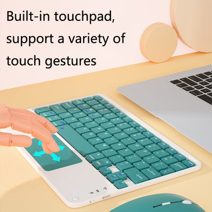 871 9.7 Inch Portable Tablet Bluetooth Keyboard With Touchpad + Mouse Set for iPad(Pink + Mouse) - Universal by PMC Jewellery | Online Shopping South Africa | PMC Jewellery