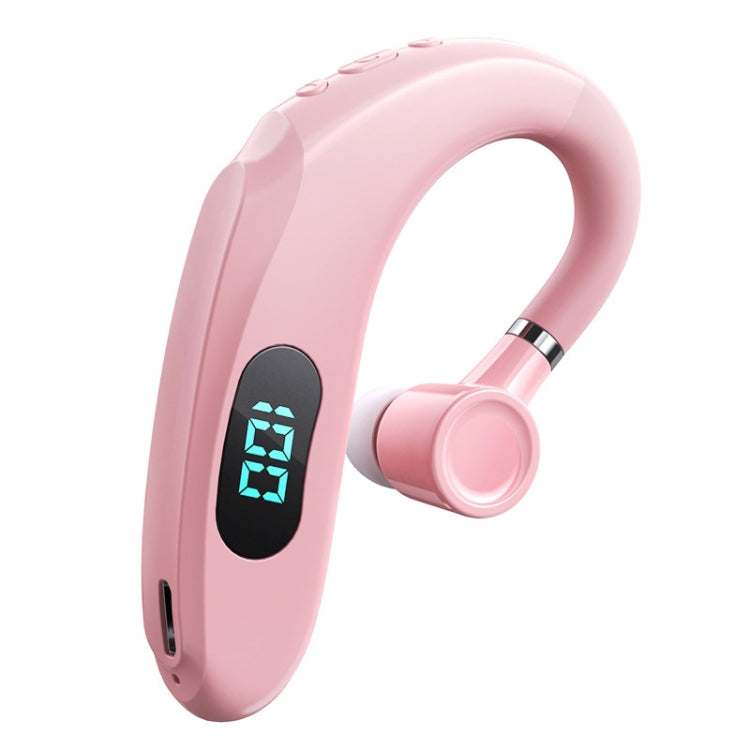 Q20 Bluetooth 5.2 Business Digital Display Sports Earhook Stereo Earphone(Pink) - Bluetooth Earphone by PMC Jewellery | Online Shopping South Africa | PMC Jewellery
