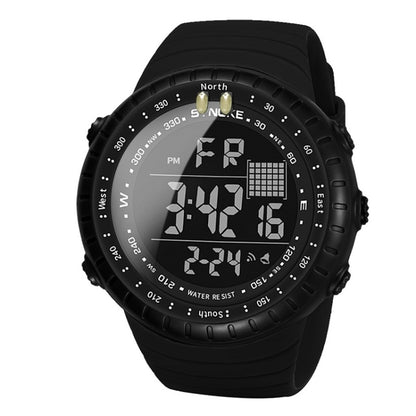 SYNOKE 8209 Multifunctional Sports Swimming Waterproof Luminous Alarm Men Electronic Watch(Black) - LED Digital Watches by SYNOKE | Online Shopping South Africa | PMC Jewellery | Buy Now Pay Later Mobicred